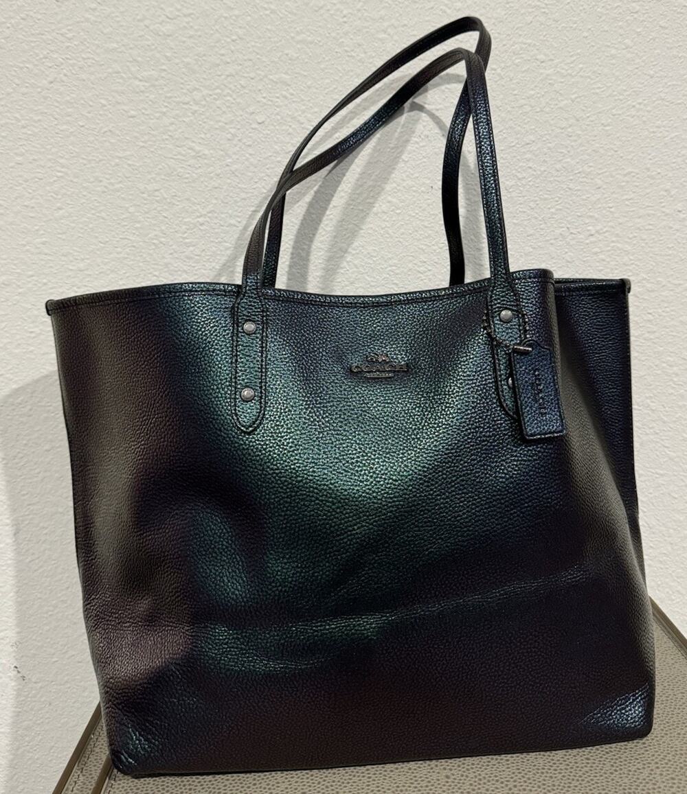 Coach Hologram Oil Slick Iridescent Mermaid Open City Tote 22550